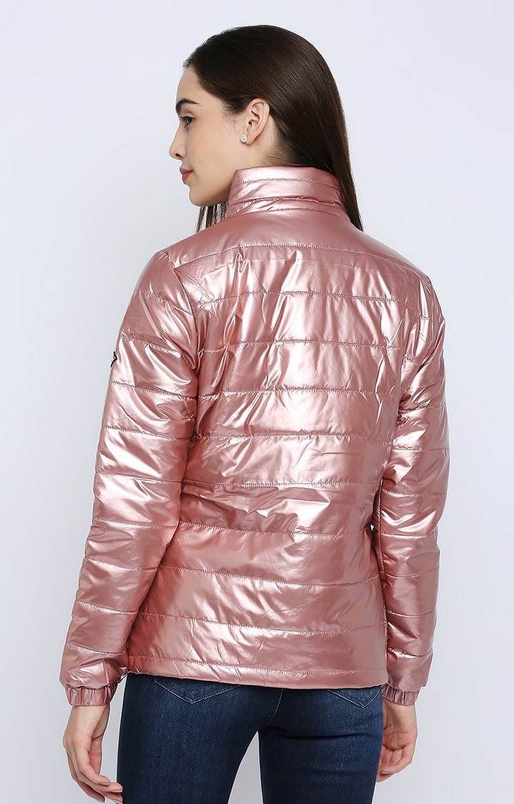 spykar | Spykar Pink Bomber Jacket For Women 4