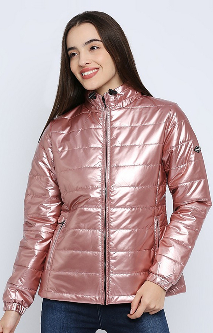 spykar | Spykar Pink Bomber Jacket For Women 0