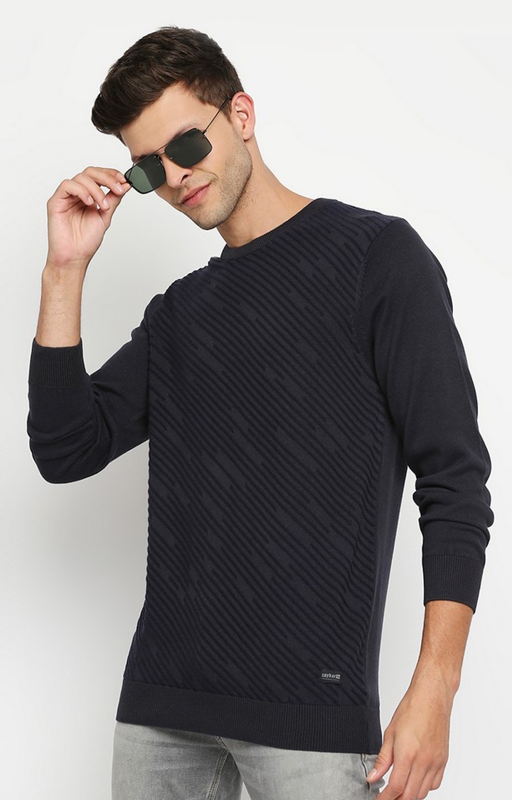 spykar | Spykar Grey Cotton Men Sweatshirt For Men 3