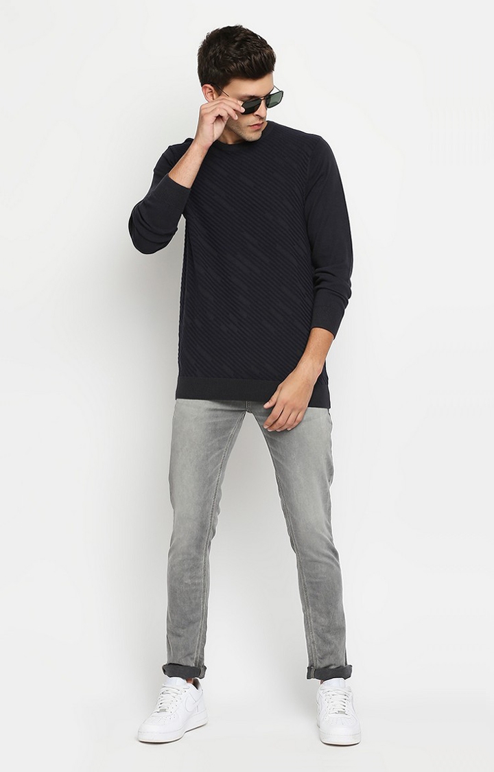 spykar | Spykar Grey Cotton Men Sweatshirt For Men 1
