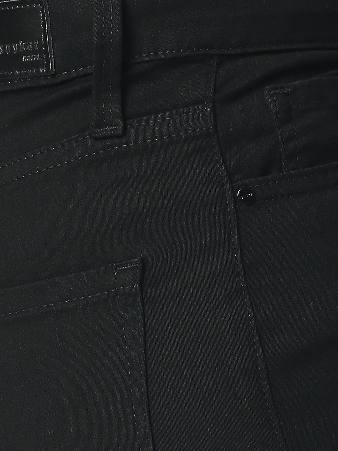 Women's Black Cotton Solid Skinny Jeans