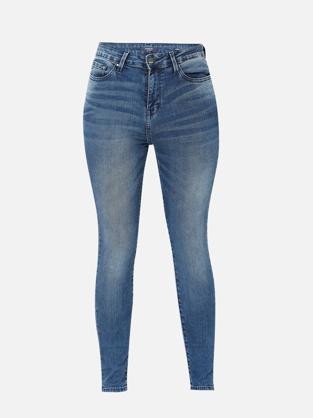 spykar | Women's Blue Cotton Solid Skinny Jeans 7