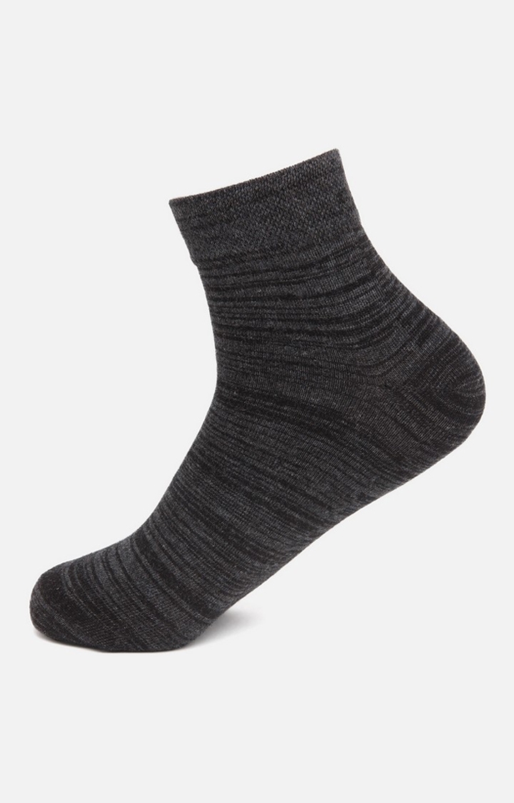 spykar | Underjeans By Spykar Men Black Ankle Length (Non Terry) Single Pair Of Socks 1