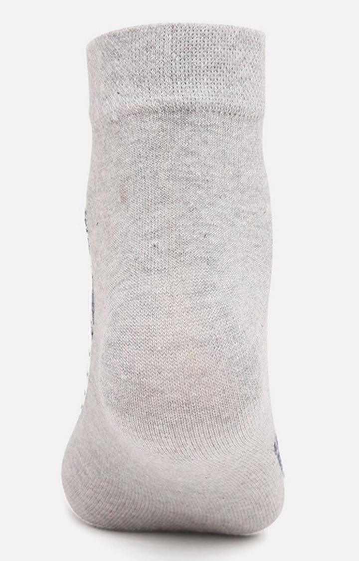 Underjeans By Spykar Men Grey Ankle Length (Non Terry) Single Pair Of Socks