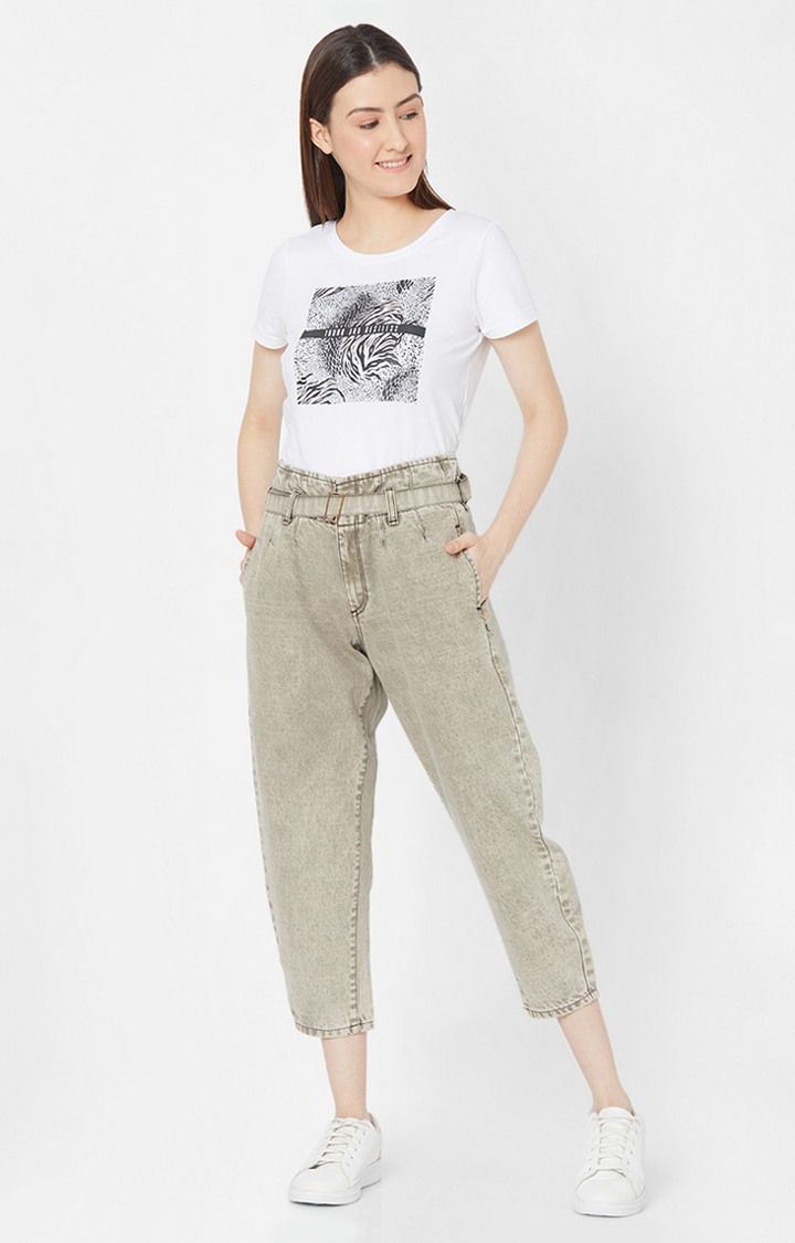 Women's Black Cotton Solid Culottes