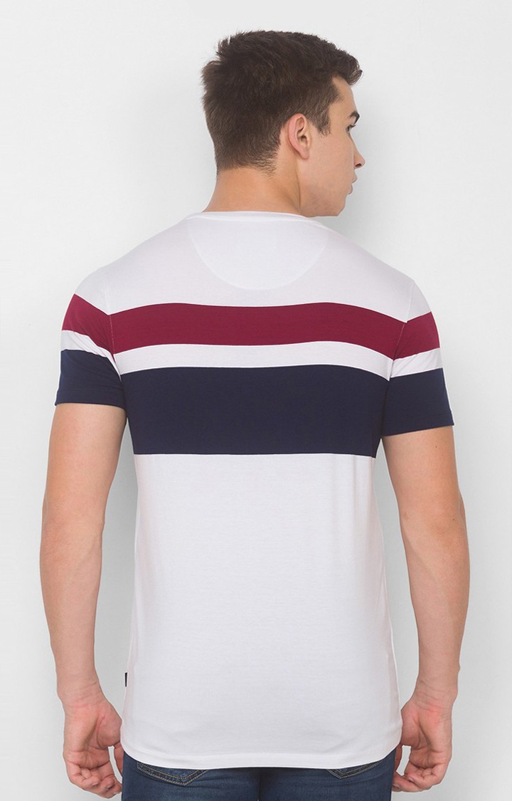 spykar white t shirt