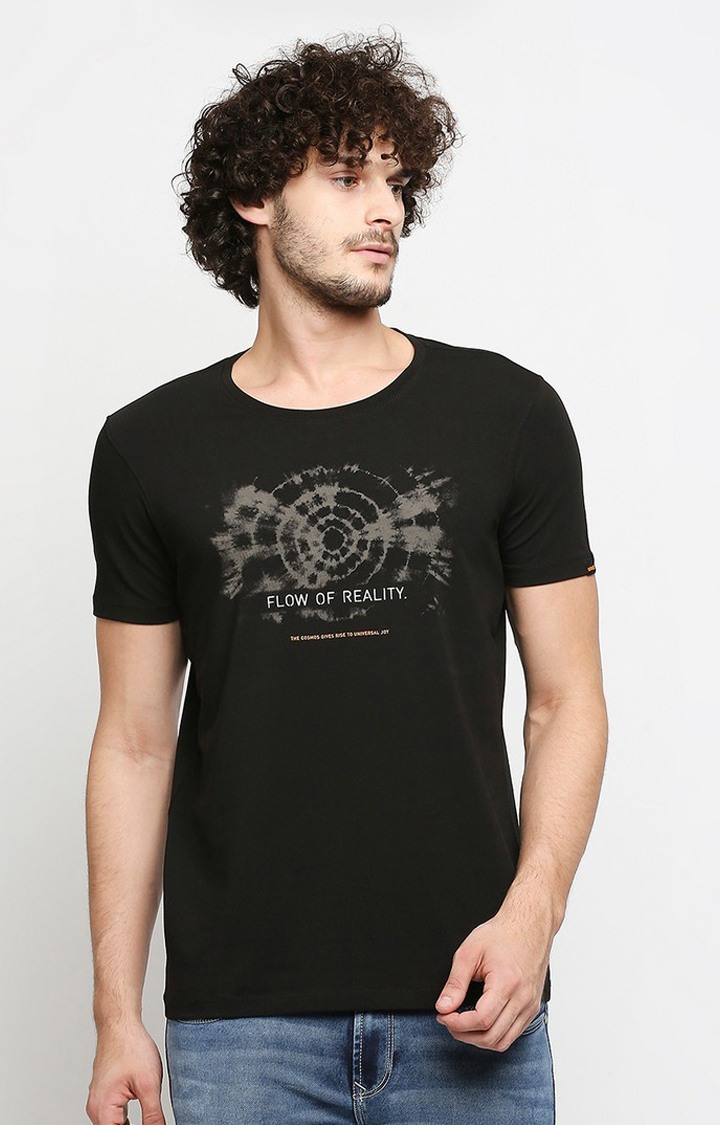 Spykar black t shirt online