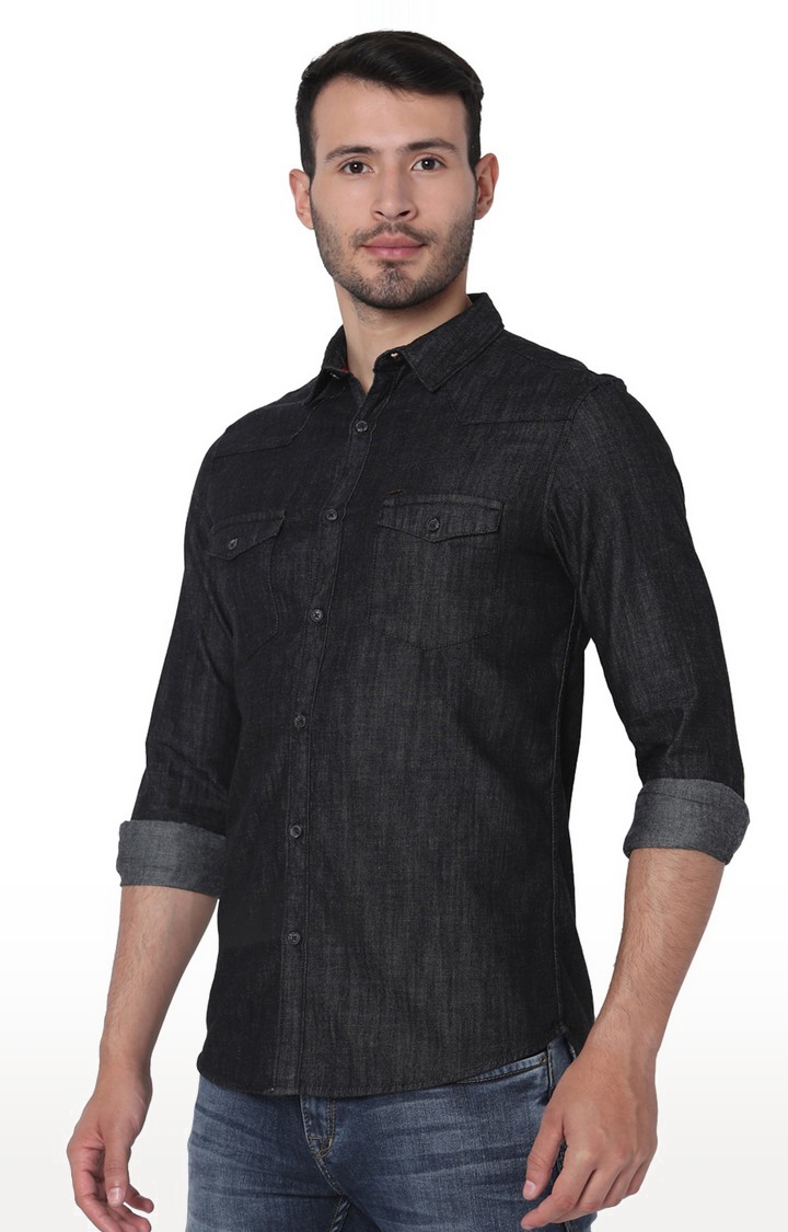 Buy Spykar Mens Cotton Mid Blue Solid Shirts at Amazon.in-sgquangbinhtourist.com.vn