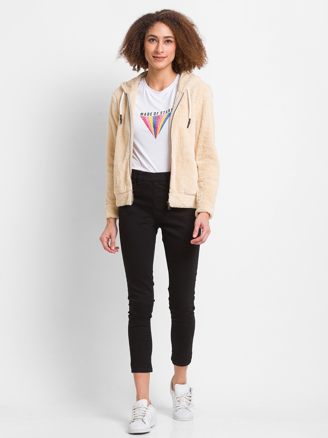 Women's Black Lycra Solid Slim Jeans