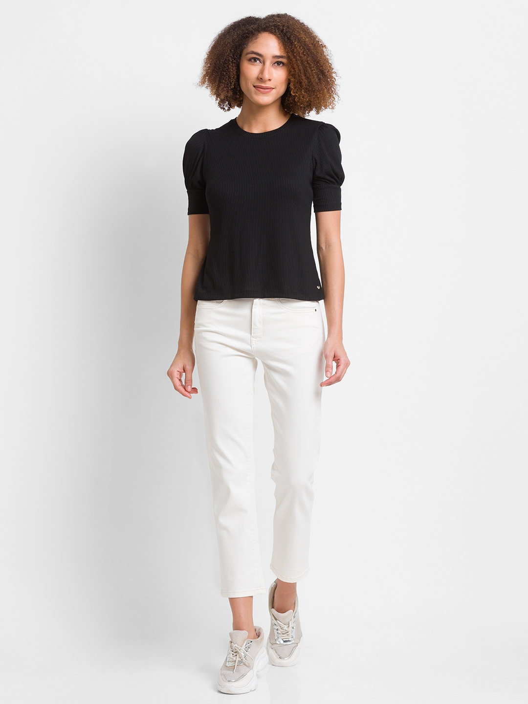 spykar | Women's White Lycra Solid Slim Jeans 3