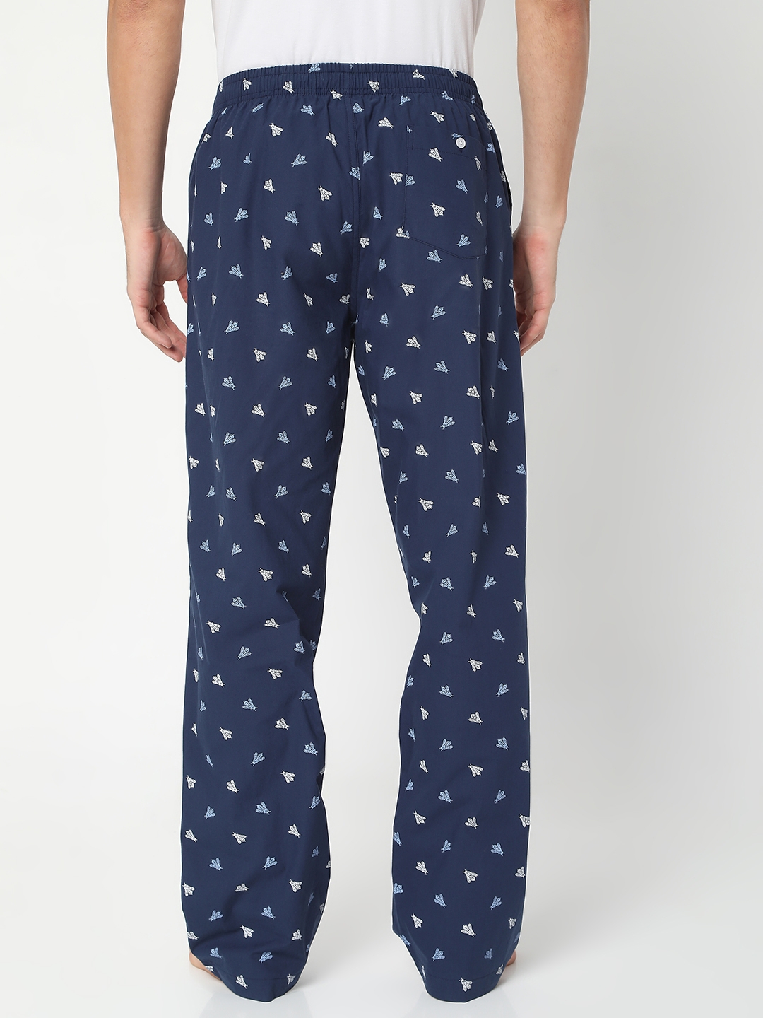 spykar | Underjeans by Spykar Men Navy Cotton Printed Pyjama 3