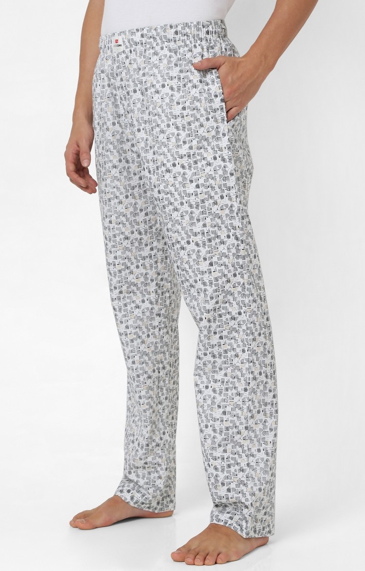 spykar | Underjeans By Spykar White Cotton Regular Fit Men Pyjamas 1