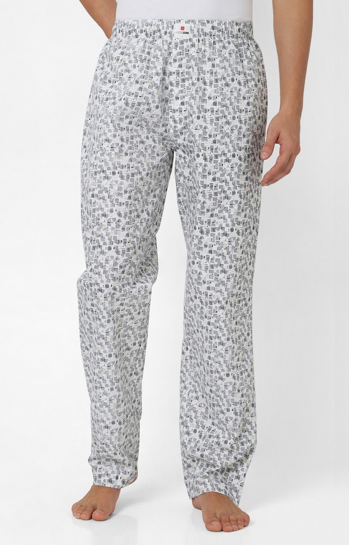 spykar | Underjeans By Spykar White Cotton Regular Fit Men Pyjamas 0