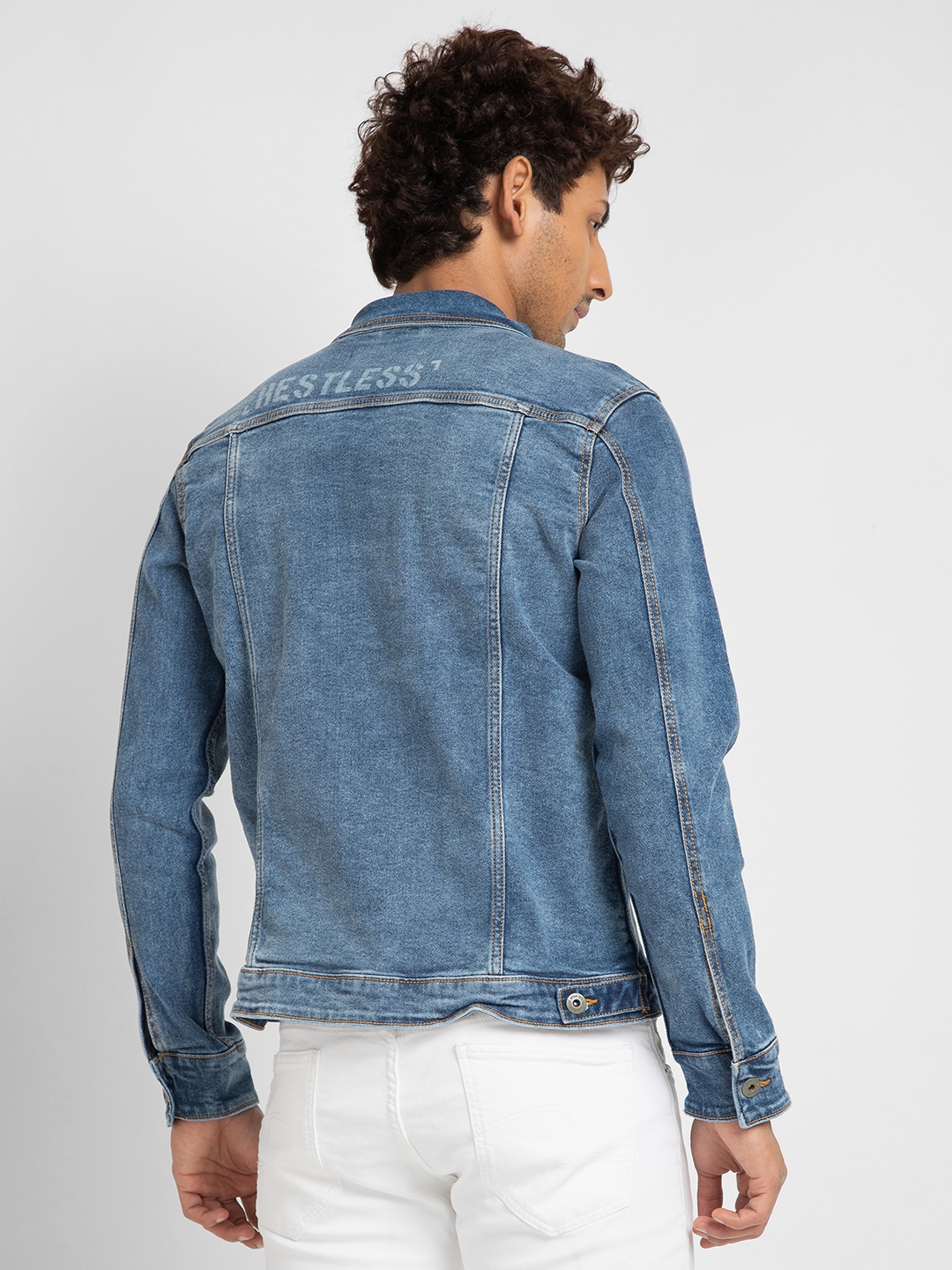 Buy Van Heusen Denim Labs Blue Cotton Slim Fit Denim Jacket for Mens Online  @ Tata CLiQ