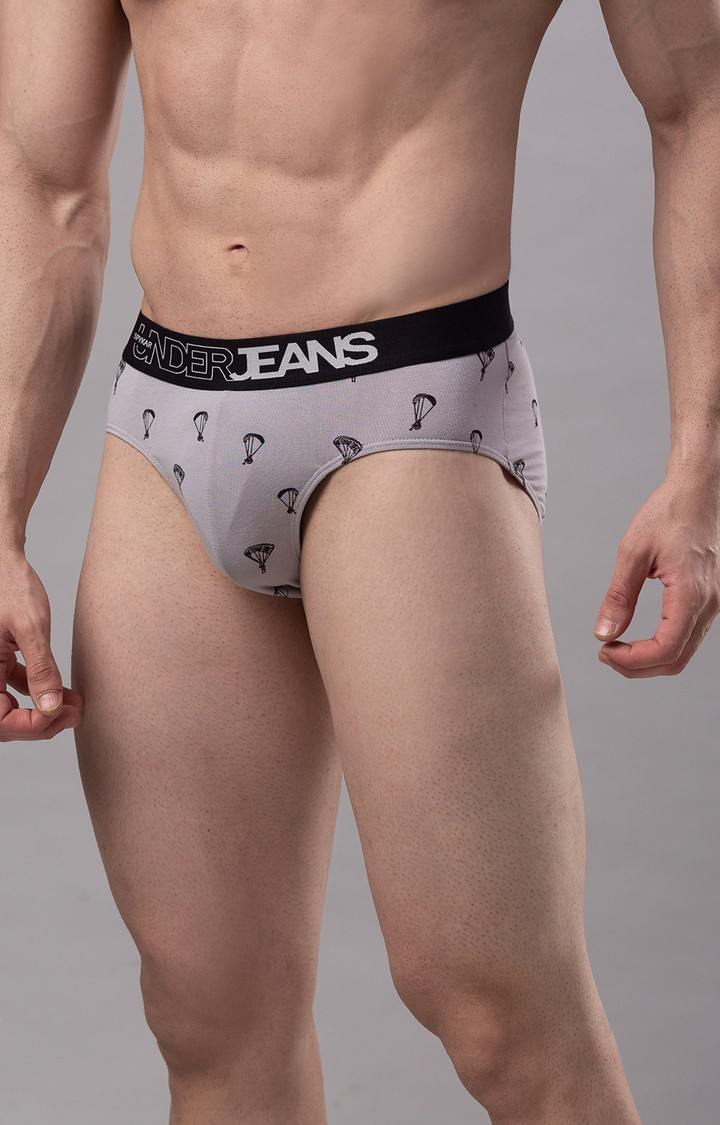 spykar | Underjeans By Spykar Men Cotton Blend Grey Brief  2