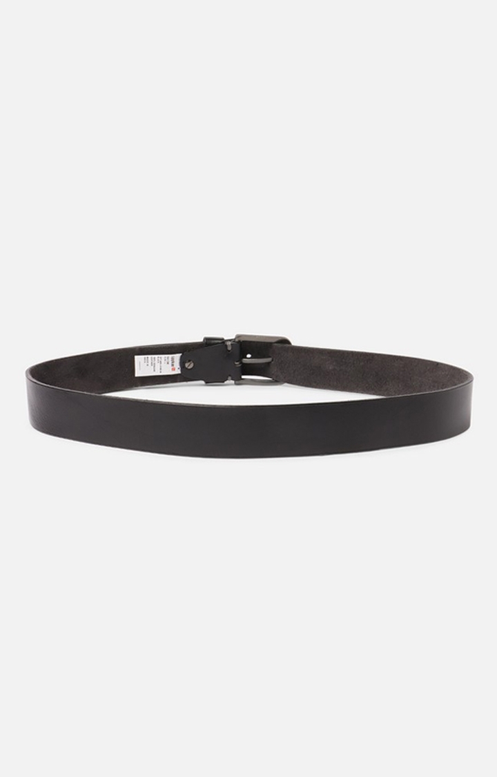 spykar | Spykar Black Genuine Leather Belt 1
