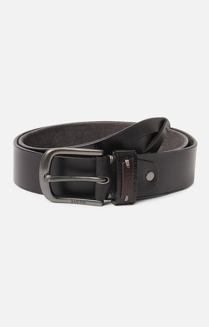 spykar | Spykar Black Genuine Leather Belt 0