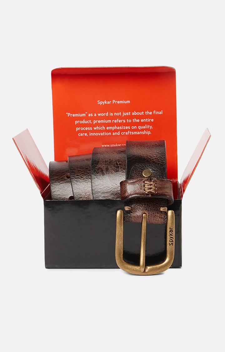 spykar | Spykar Tan Genuine Leather Belt 5