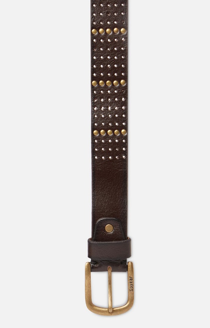 Spykar Brown Genuine Leather Belt