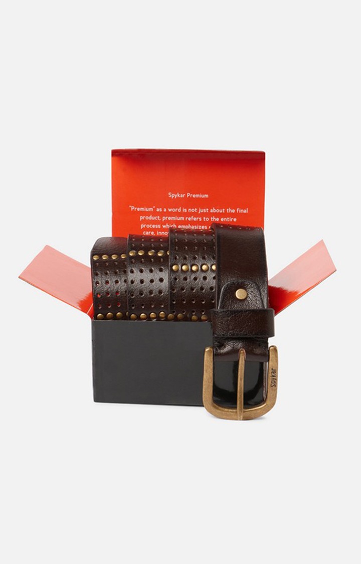 Spykar Brown Genuine Leather Belt