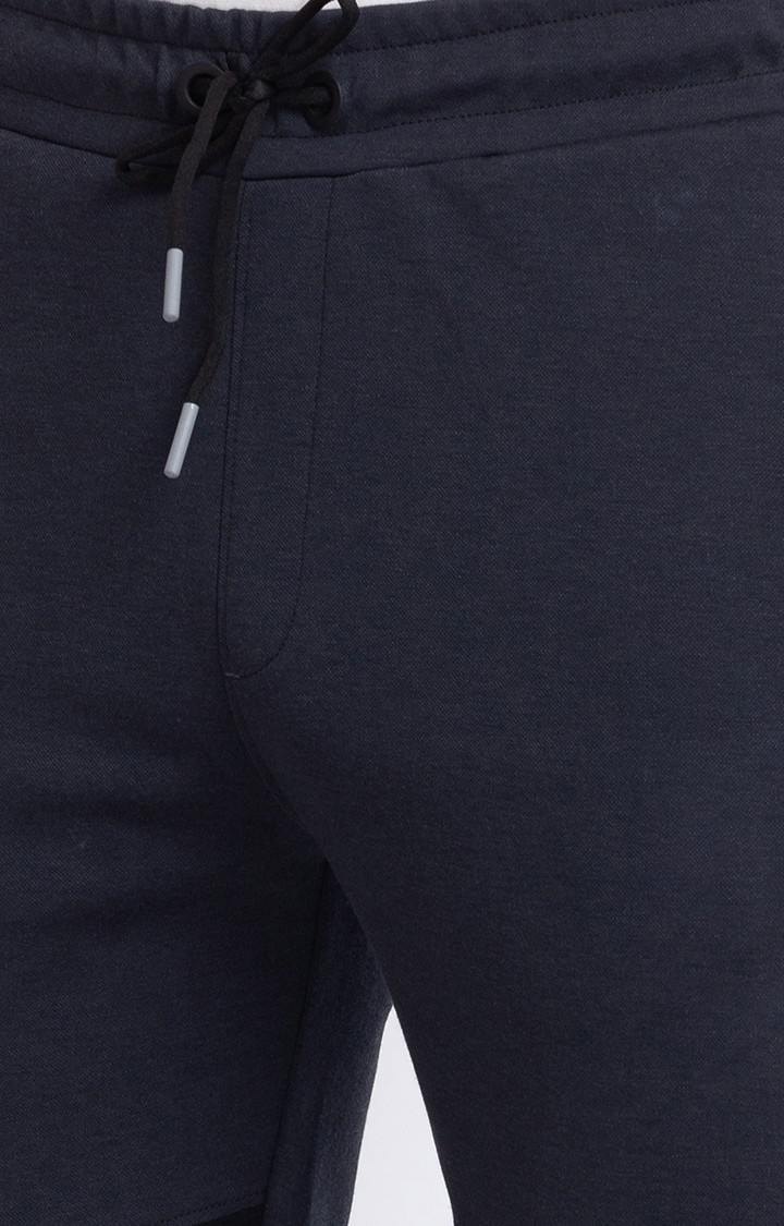 Men's Grey Cotton Colourblock Casual Joggers