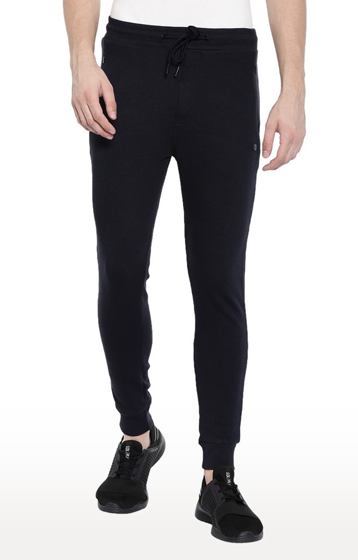 Proline | Men's Black Cotton Solid Activewear Jogger 0