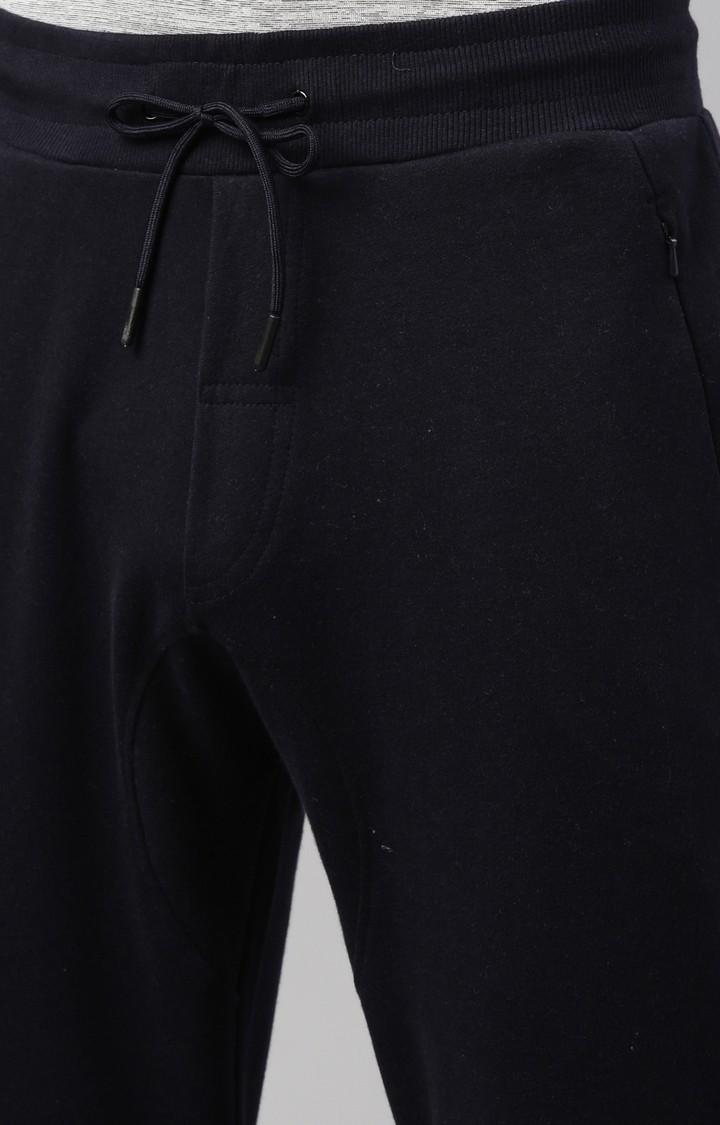 Men's Black Cotton Solid Activewear Jogger