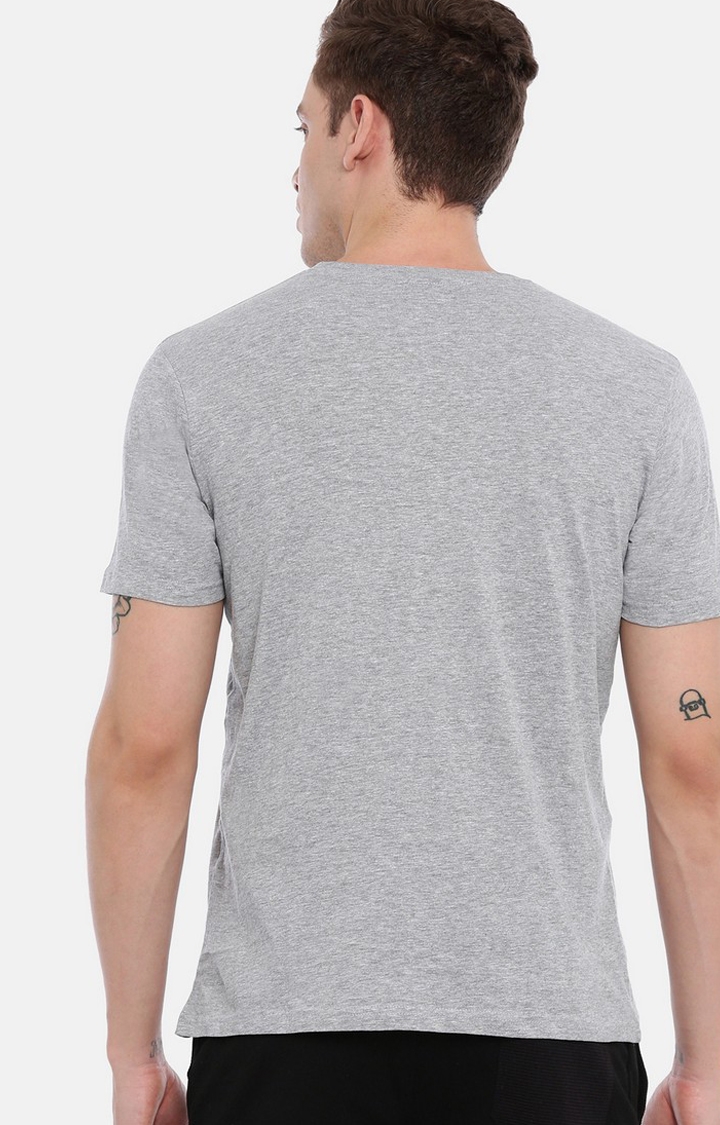 Men's Multicolour Cotton Typographic Activewear T-Shirt