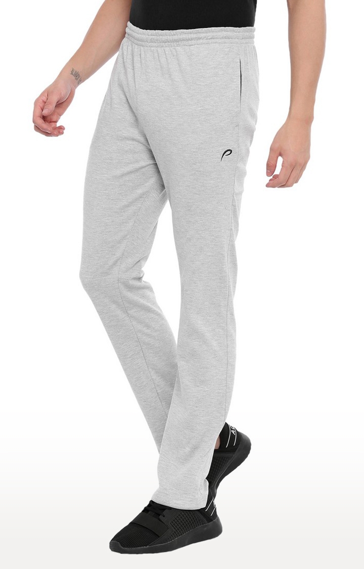 Proline | Men's Grey Cotton Solid Trackpant 1