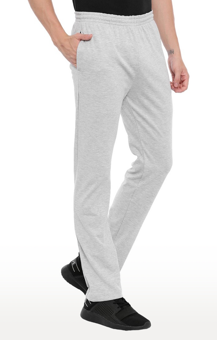 Proline | Men's Grey Cotton Solid Trackpant 2
