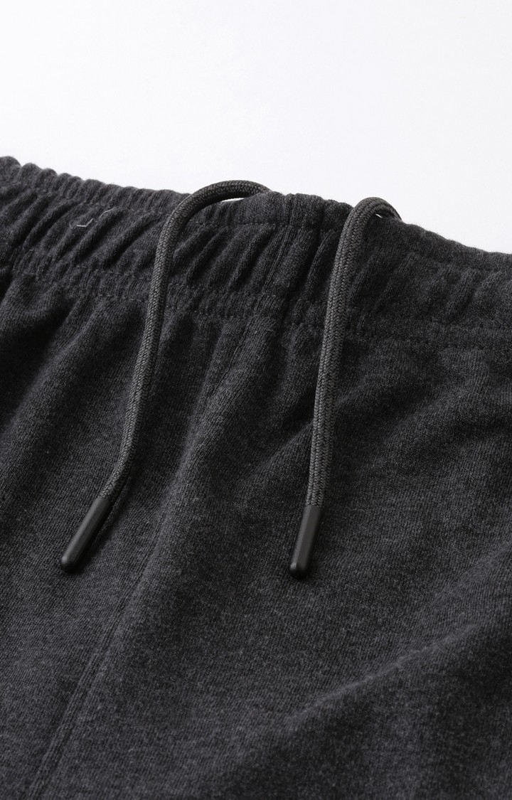 Proline | Men's Grey Cotton Blend Solid Trackpant 3