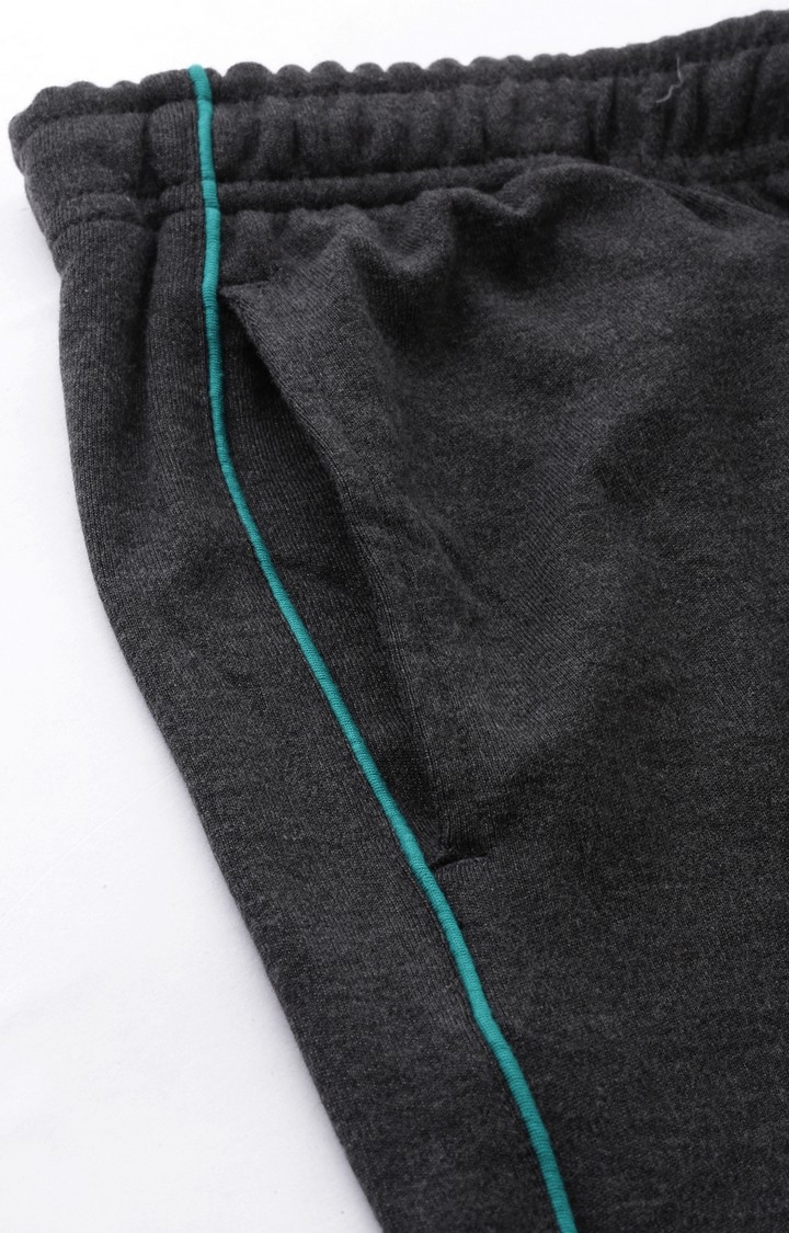 Proline | Men's Grey Cotton Blend Solid Trackpant 2