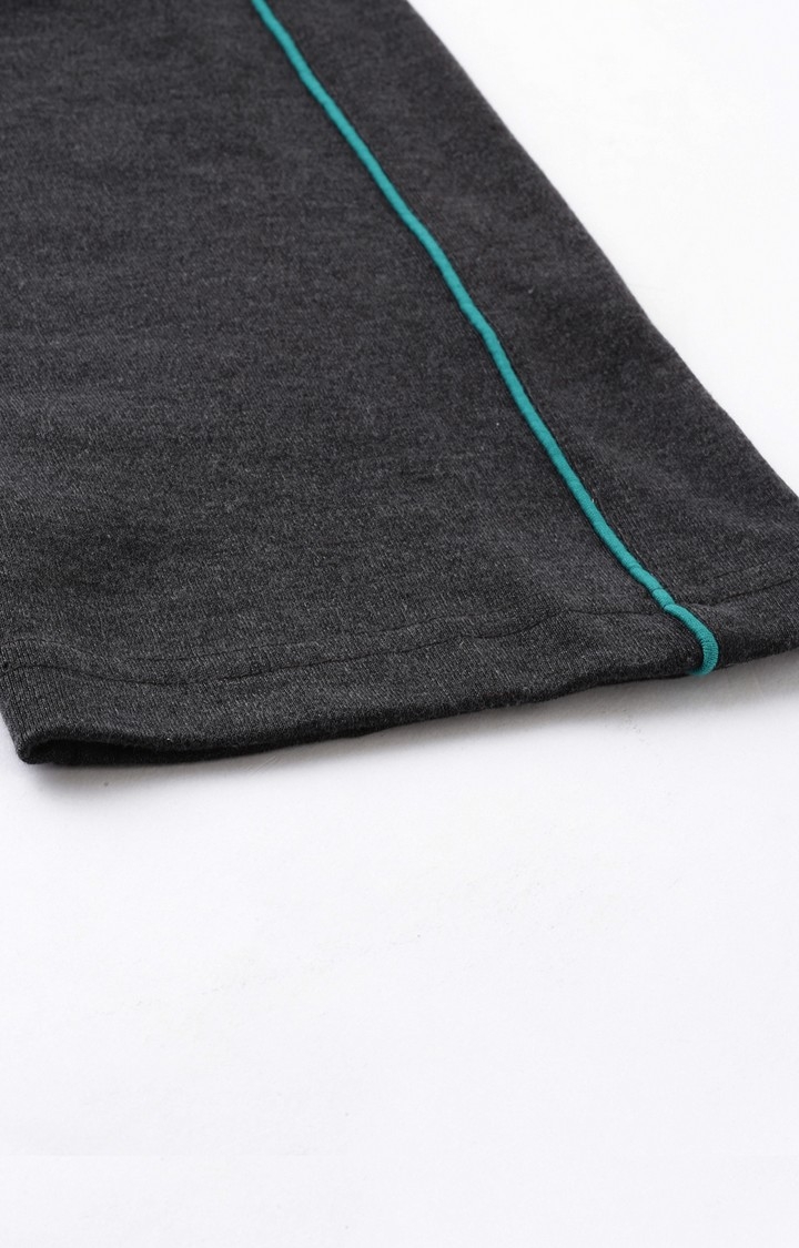 Proline | Men's Grey Cotton Blend Solid Trackpant 1