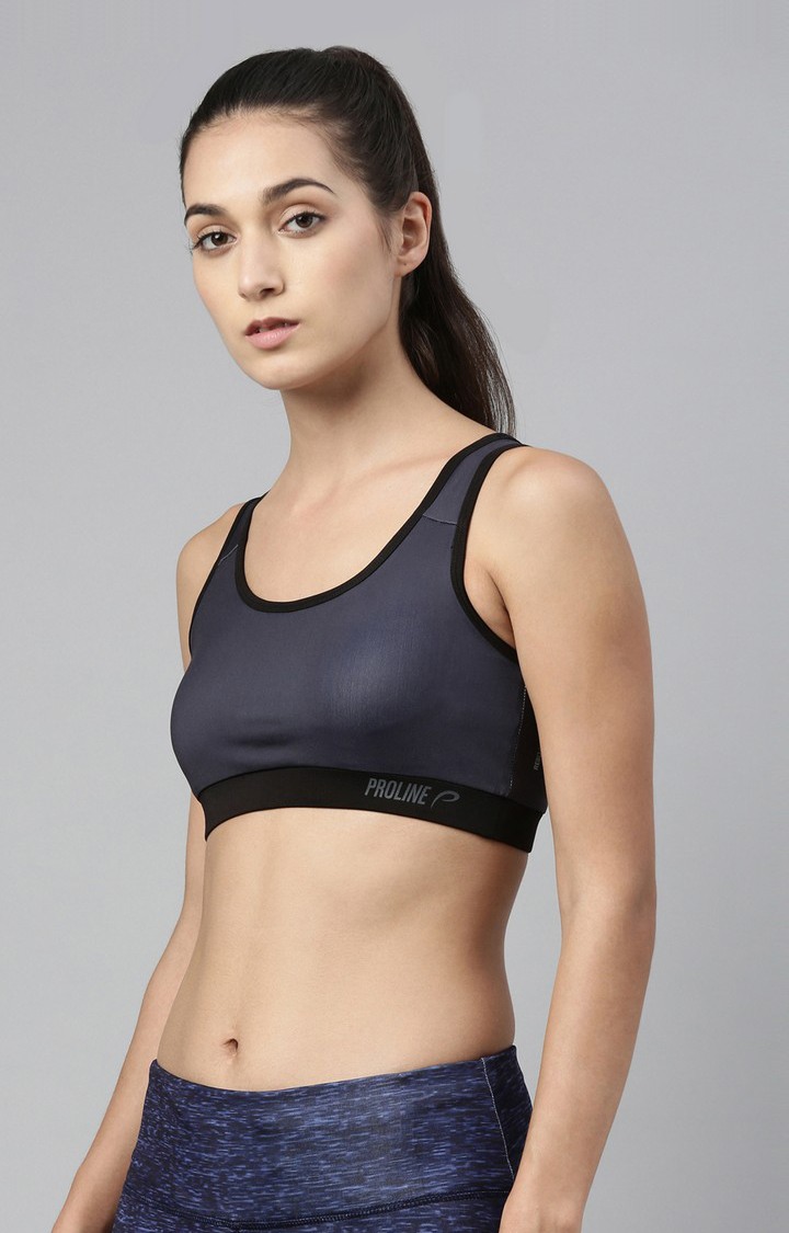 Grey Sports Bra Activewear Bra