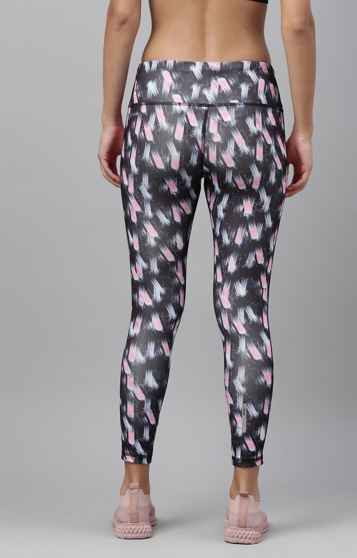 Women's Multicolour Spandex Printed Activewear Legging