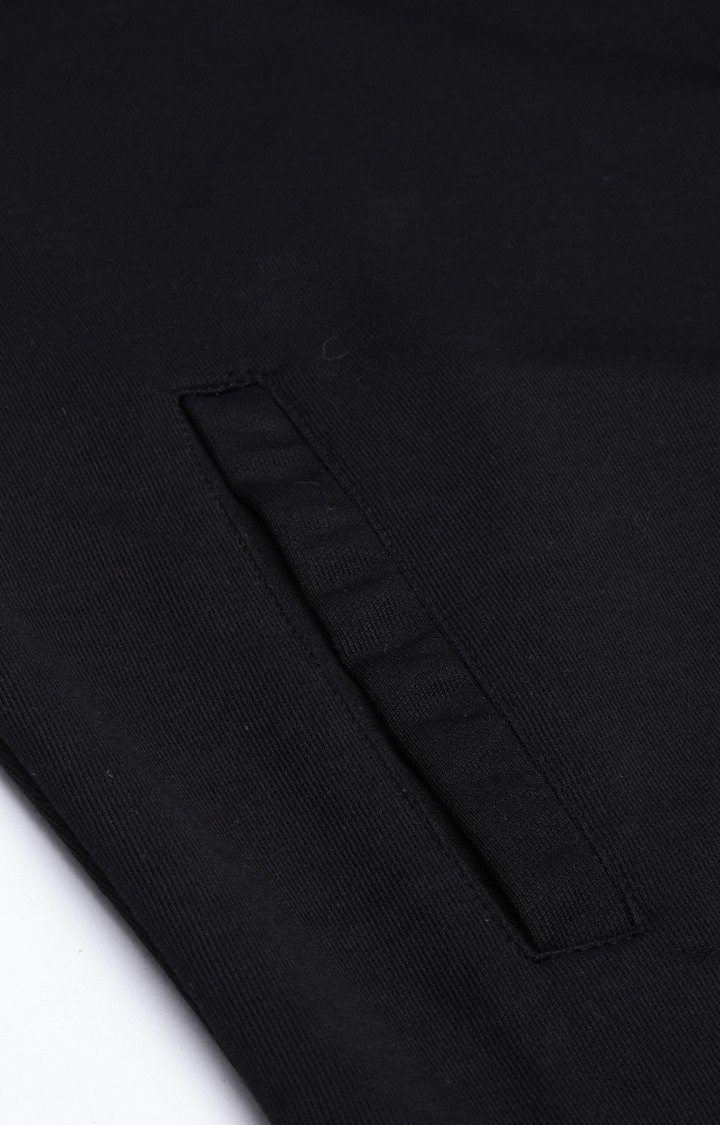 Proline | Men's Black Cotton Solid Activewear Jacket 6