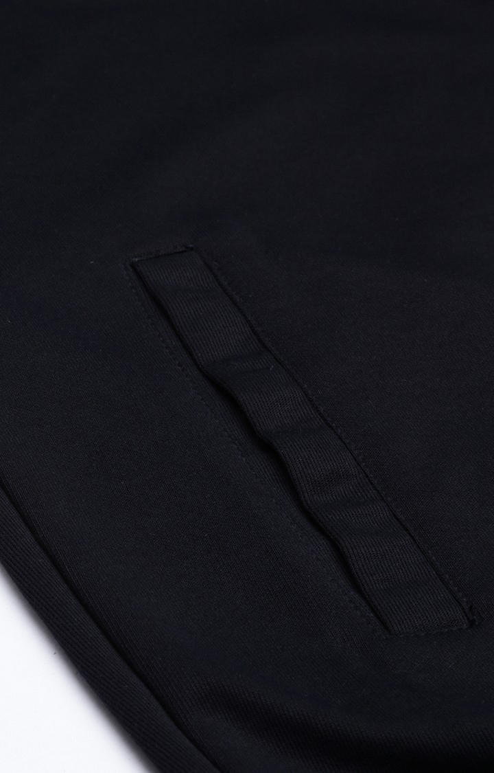 Proline | Men's Black Cotton Solid Activewear Jacket 6