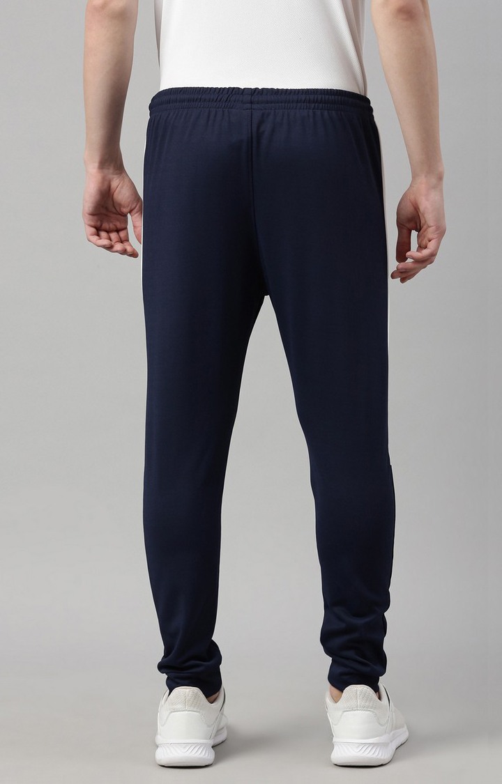 Men's Blue Cotton Solid Activewear Jogger