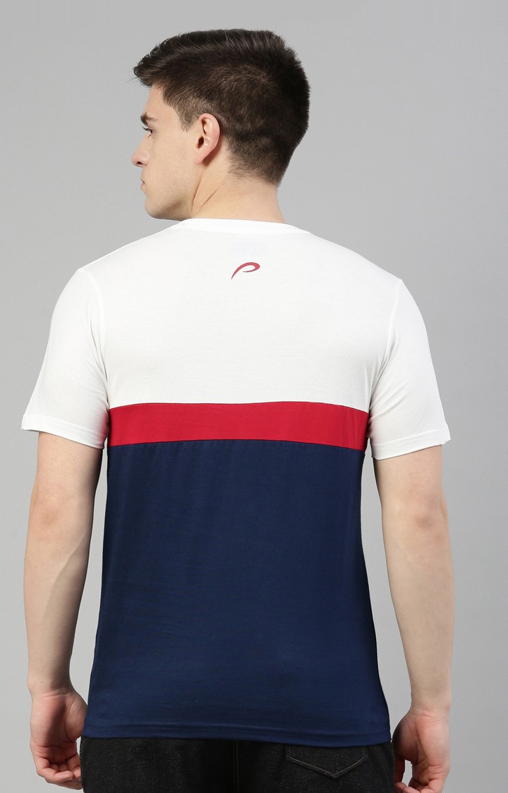 Proline | Men's Blue Cotton Typographic Regular T-Shirt 4