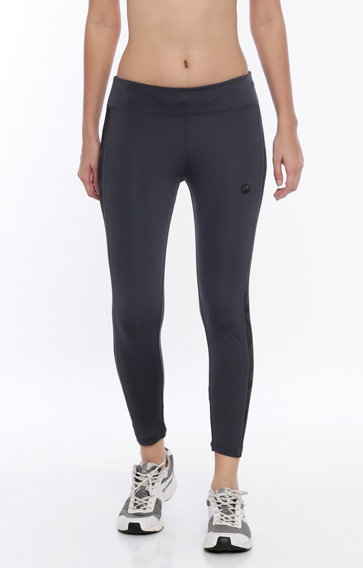 Proline | Women's Grey Polyester Solid Activewear Legging 0