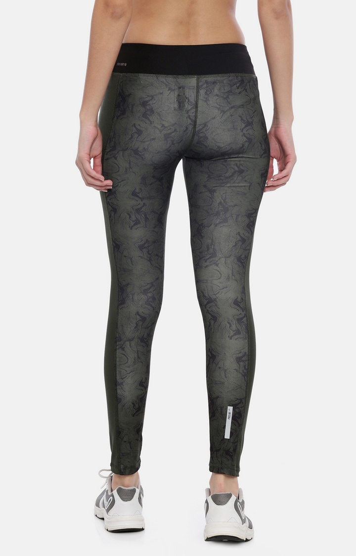 Proline | Women's Black Polyester Printed Activewear Legging 2