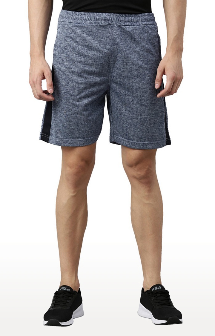 Proline | Men's Blue Polyester Solid Activewear Shorts