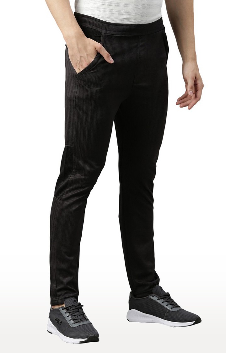 Men's Grey Cotton Solid Trackpant