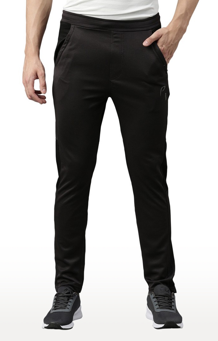 Proline | Men's Grey Cotton Solid Trackpants 0