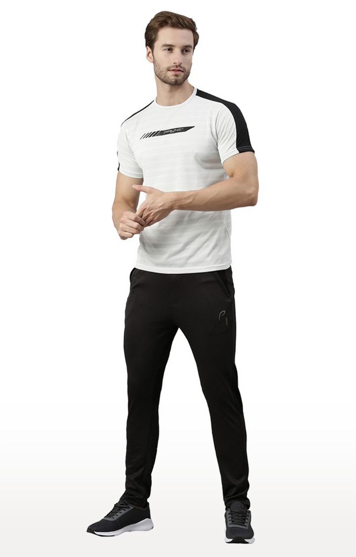 Proline | Men's Grey Cotton Solid Trackpants 1