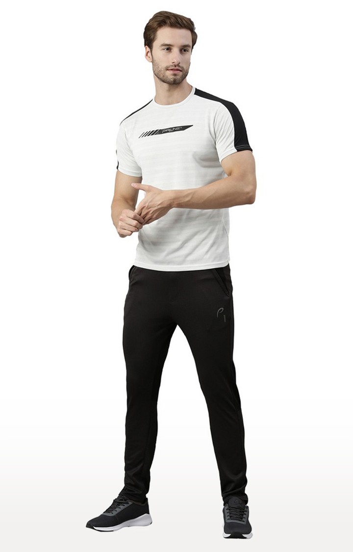 Men's Grey Cotton Solid Trackpant