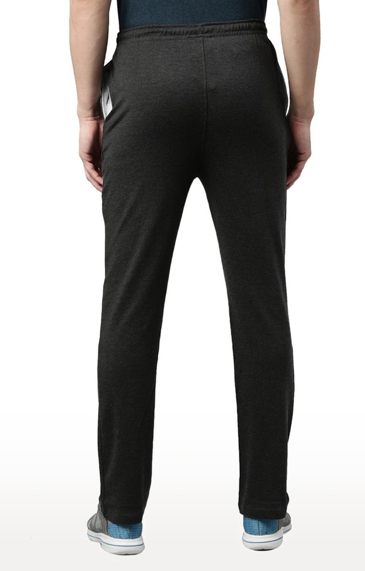 Proline | Men's Grey Cotton Solid Trackpants 3