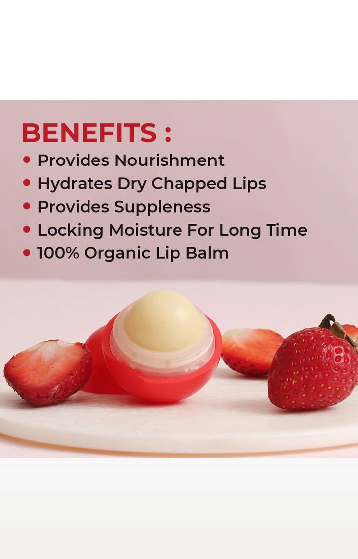 Organic Harvest | Strawberry Lip Balm - 8g 1