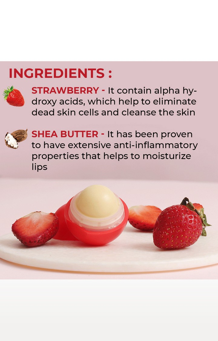 Organic Harvest | Strawberry Lip Balm - 8g 2