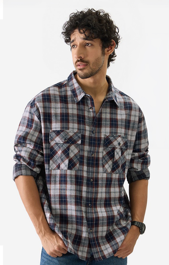 The Souled Store | Men's Insignia Relaxed Casual Shirt